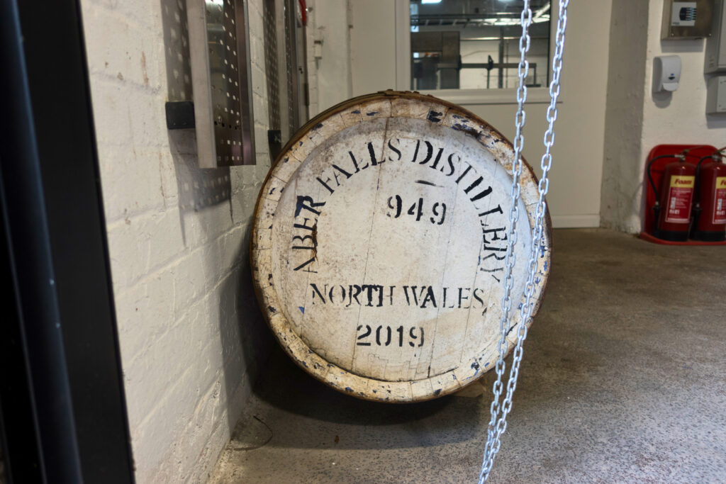 Barrels in Aber Falls Distillery