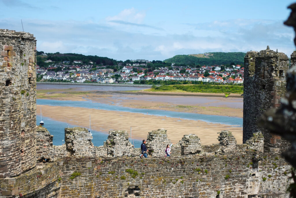 View on shore from Conwy Castle