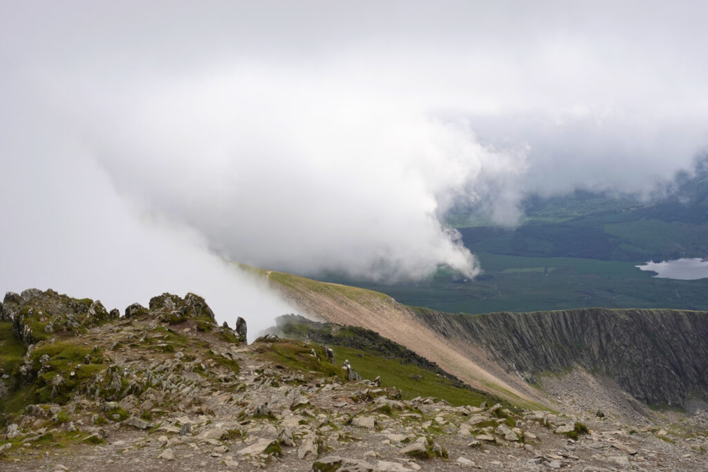 View on landscape from Snowdon